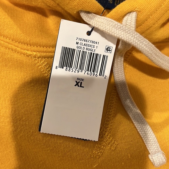 Yellow Ralph Lauren brand new mens hoodie - Picture 2 of 4